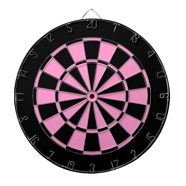 schwarz und rosa dartscheibe (vorne)