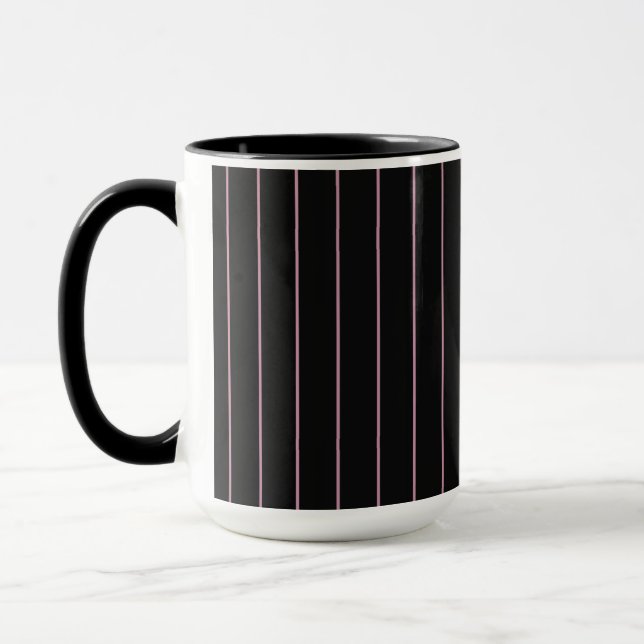 schwarz und rosa gestreift tasse (Links)