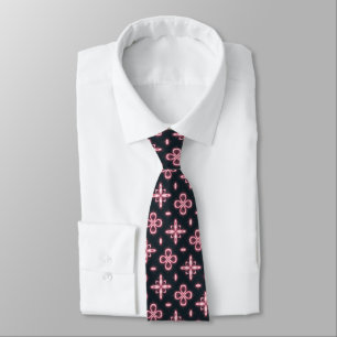 Schwarz und Rosa Krawatte
