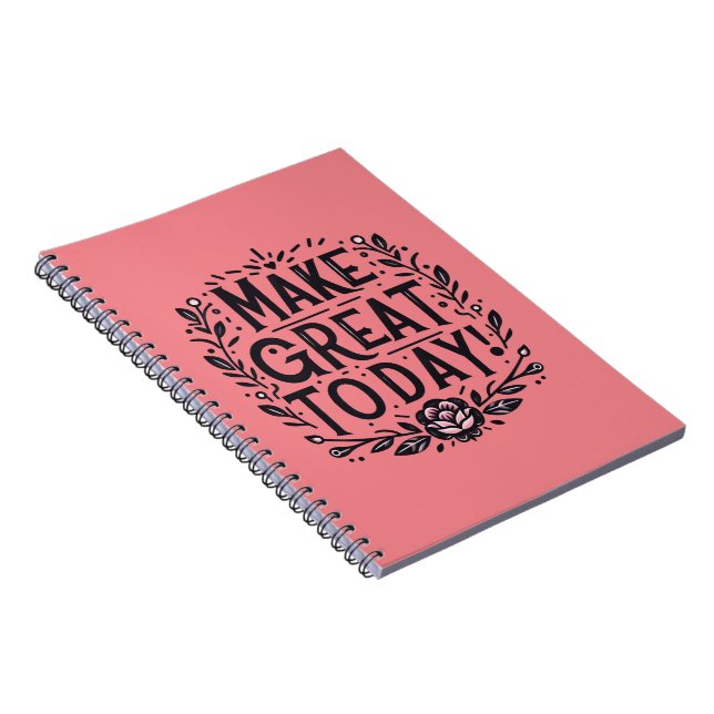 Schwarz und Rosa machen das Notebook zu einem groß Notizblock (Rechte Seite)