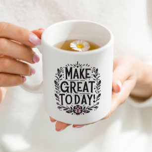 Schwarz und Rosa machen heute eine große Tasse