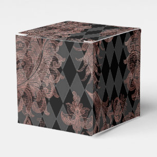 Schwarz und Rose Gold Geschenkschachtel