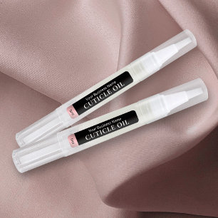 Schwarz und Rose Gold Kosmetische Drehung Pen Cuti Etiketten