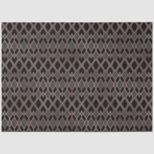 Schwarz und Rose Gold Seidenpapier