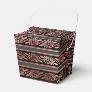 Schwarz und Roségold Geschenkschachtel