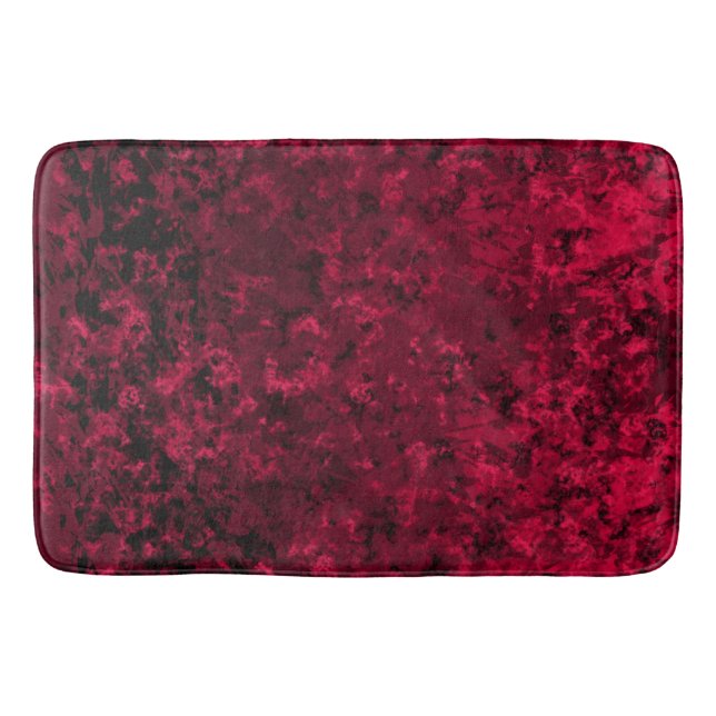 Schwarz und Rot Badematte (Vorderseite)