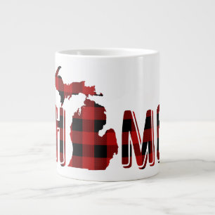 Schwarz und Rot Buffalo Kariert   Lumberjack Michi Jumbo-Tasse