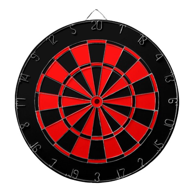 schwarz und rot dartscheibe (vorne)