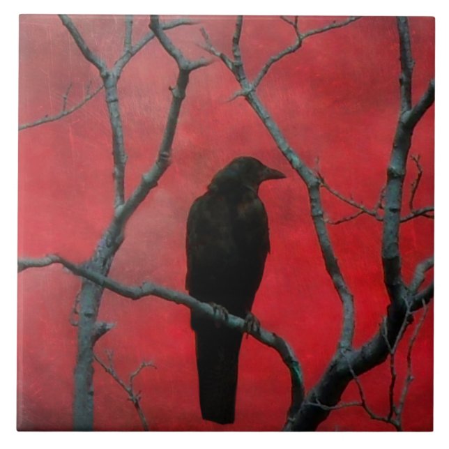 Schwarz und Rot Fliese (Vorderseite)