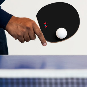 Schwarz und Rot Personalisiert Tischtennis Schläger