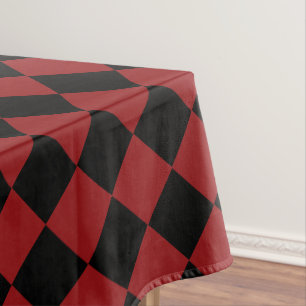 Schwarz und Rot Tischdecke