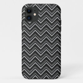 Schwarz und Silber Zickzack Case-Mate iPhone Hülle
