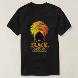 Schwarz und stolz – Afro-Queen-Kunst T-Shirt