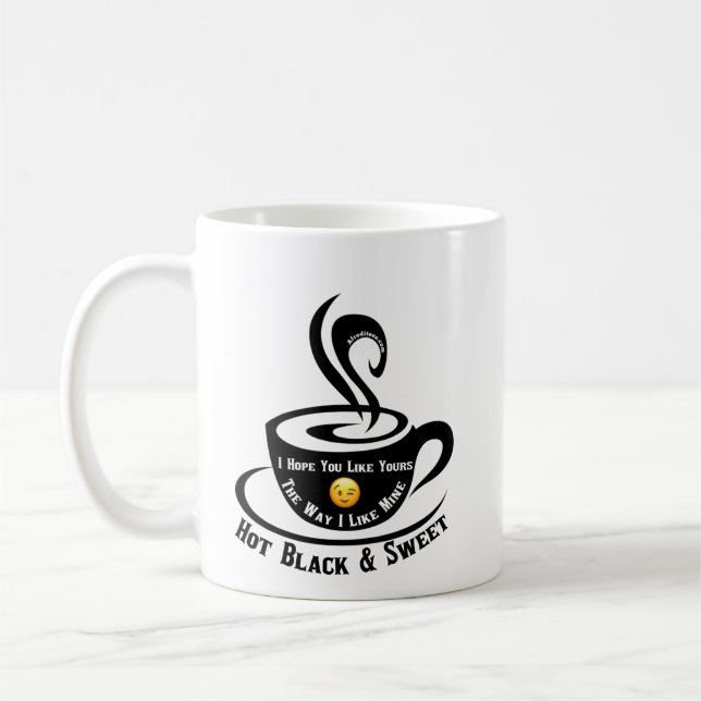 Schwarz und süß kaffeetasse (Links)