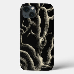 Schwarz und Tan Coral Case-Mate iPhone Hülle