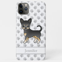 Schwarz und Tan glatter Coat Chihuahua Dog & Name