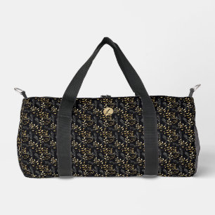 Schwarz und Tan - Kleiner Leaf Duffle Bag