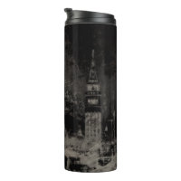 Schwarz und Taupe Skyline Venedig Italien