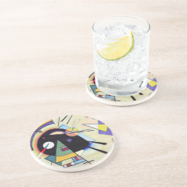 Schwarz und Violet - Kandinsky Getränkeuntersetzer