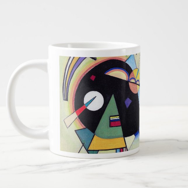 Schwarz und Violet - Kandinsky Jumbo-Tasse (Links)