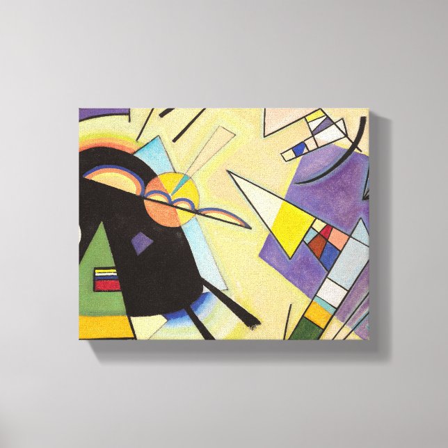 Schwarz und Violet von Wassily Kandinsky Leinwanddruck (Vorderseite)