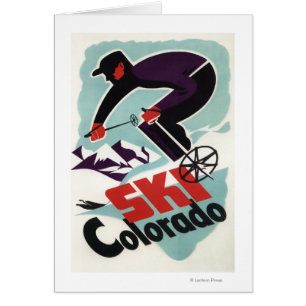 Schwarz und violett gekleideter Skifahrer