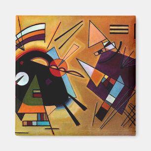 Schwarz und violett von Wassily Kandinsky Magnet