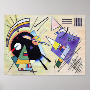 Schwarz und Violett - Wassily Kandinsky Moderne Ku Poster