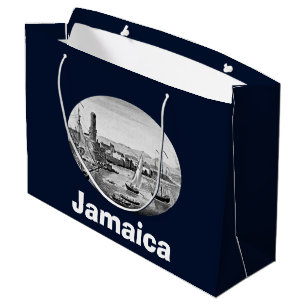 Schwarz und Weiß 1888 Old Port Royal Jamaica Große Geschenktüte