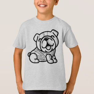 SCHWARZ UND WEISS #43 - Britischer Bulldogge T-Shirt