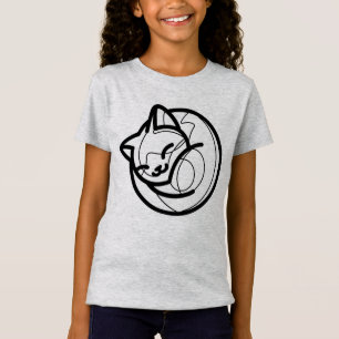 SCHWARZ UND WEISS #46 - Schlafende Katze V02 T-Shirt