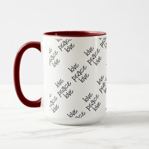 Schwarz und Weiß : benutzerdefiniert Tasse