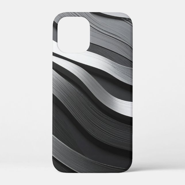 Schwarz und Weiß Case-Mate iPhone Hülle (Rückseite)