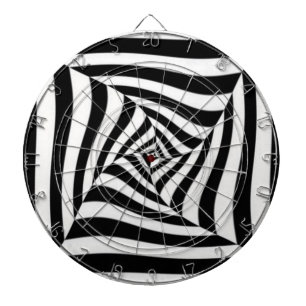 Schwarz und Weiß Dartscheibe