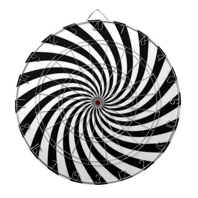 Schwarz und Weiß Dartscheibe (vorne)