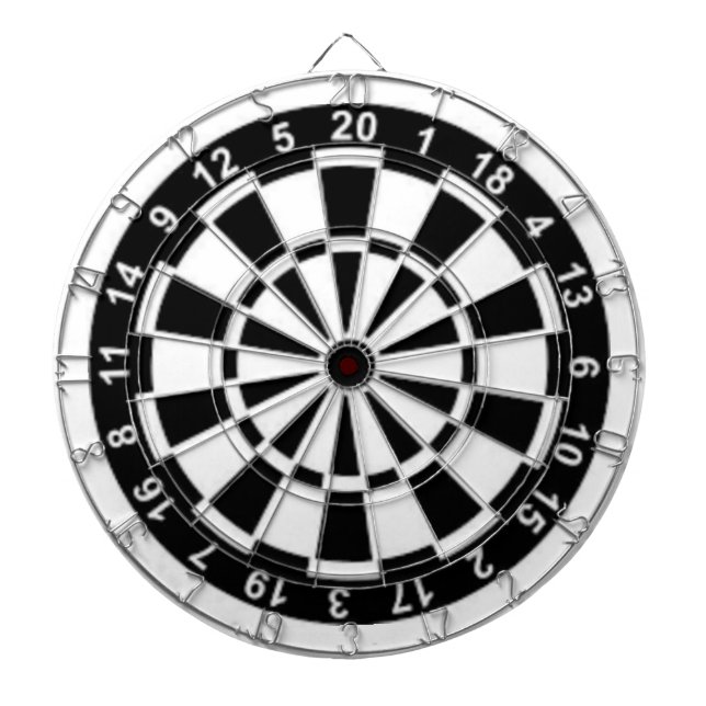 Schwarz und Weiß Dartscheibe (vorne)