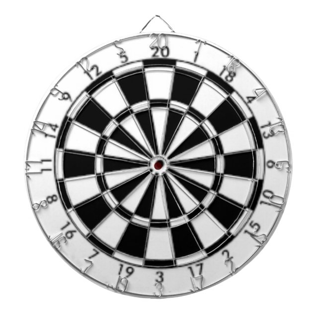 Schwarz und Weiß Dartscheibe (vorne)