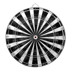 Schwarz und Weiß Dartscheibe