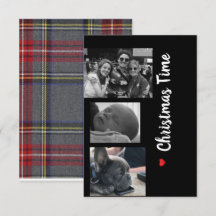 Schwarz und Weiß der Weihnachtskarte