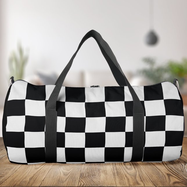 Schwarz und Weiß Duffle Bag (Von Creator hochgeladen)