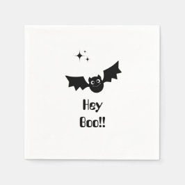 Schwarz und Weiß Edgy Grungy Halloween Napkins Serviette