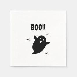 Schwarz und Weiß Edgy Grungy Halloween Napkins Serviette