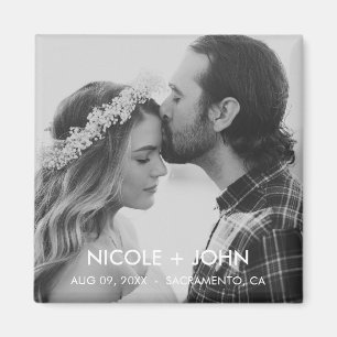 Schwarz und Weiß, einfach das Datumsfenster speich Magnet