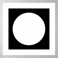 Schwarz und Weiß, einfaches geometrisches Design.