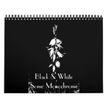 Schwarz und Weiß, einige Monochrome Kalender
