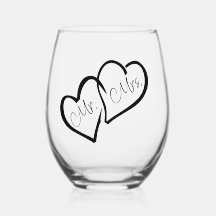 Schwarz und Weiß | Frau Modern Monogram Wedding