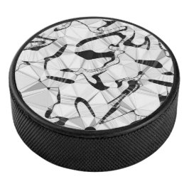 Schwarz und Weiß im Motion Hockey Puck