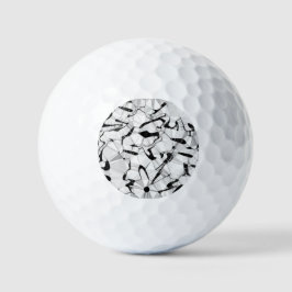 Schwarz und Weiß in Motion Golf Balls Golfball