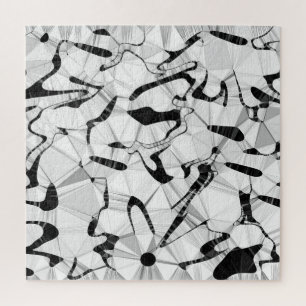 Schwarz und Weiß in Motion Jigsaw Puzzle