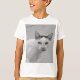 Schwarz und Weiß - Katze 02 T-Shirt
